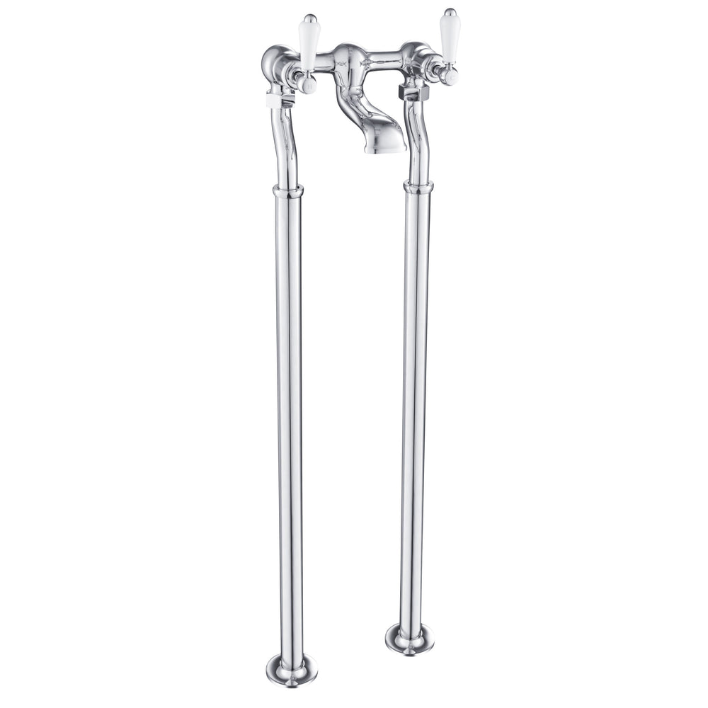 JTP Grosvenor Lever Freestanding Bath Filler in Chrome