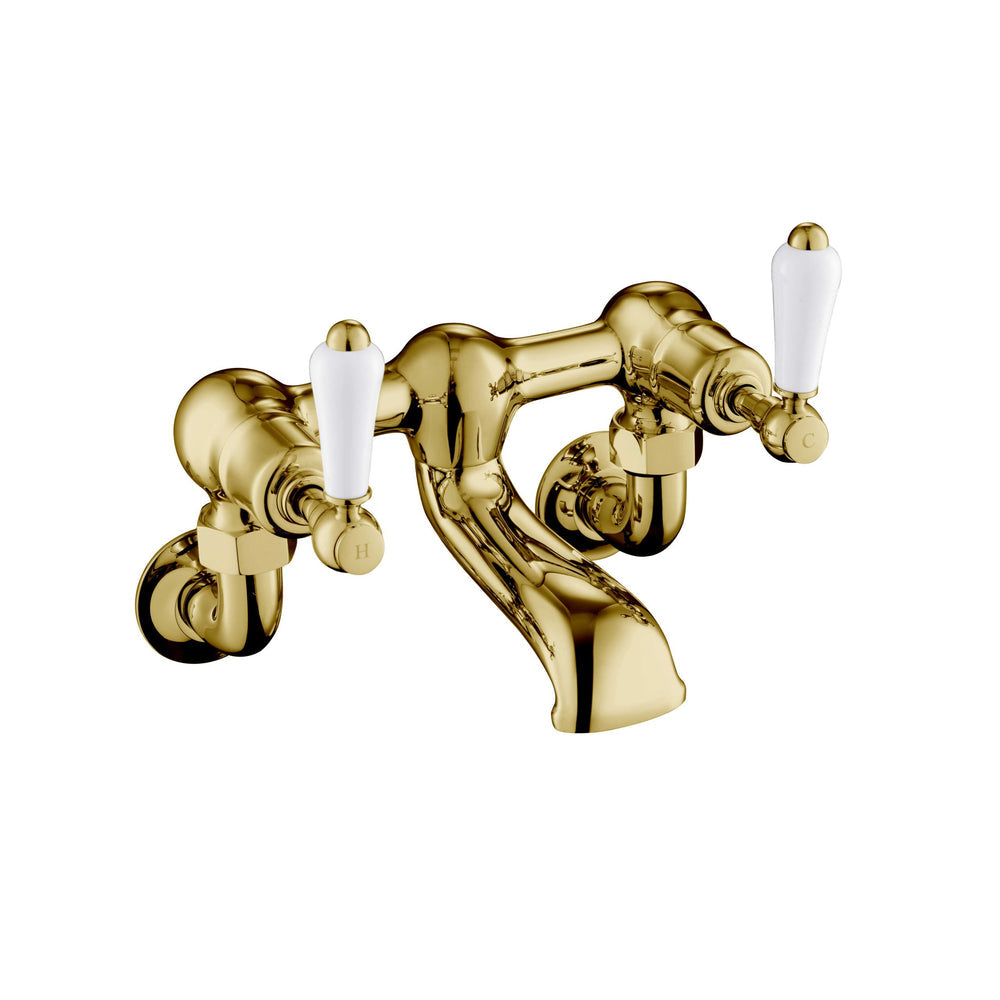 JTP Grosvenor Lever Bath Filler in Polished Gold
