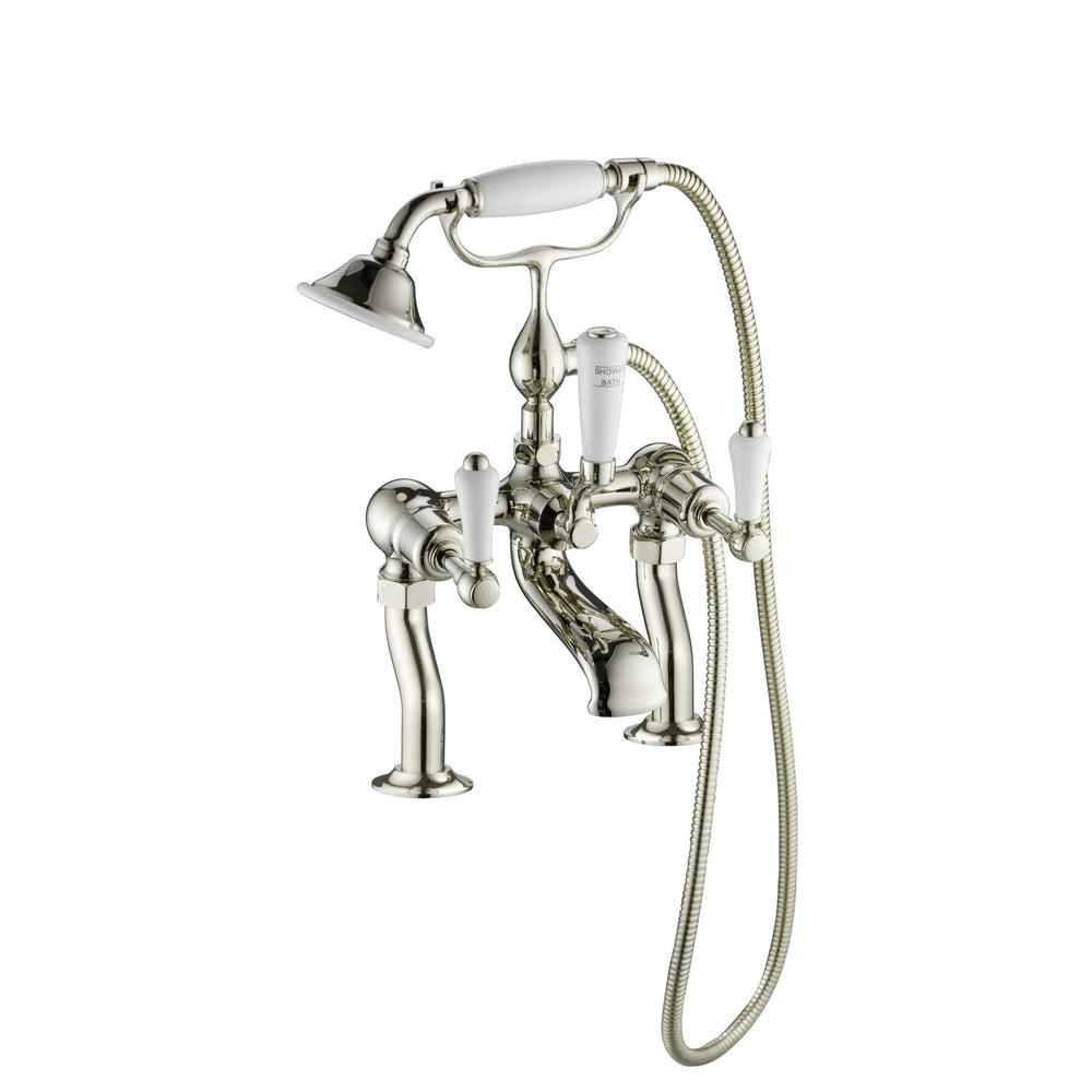 JTP Grosvenor Lever Bath Shower Mixer with Kit in Polished Gold