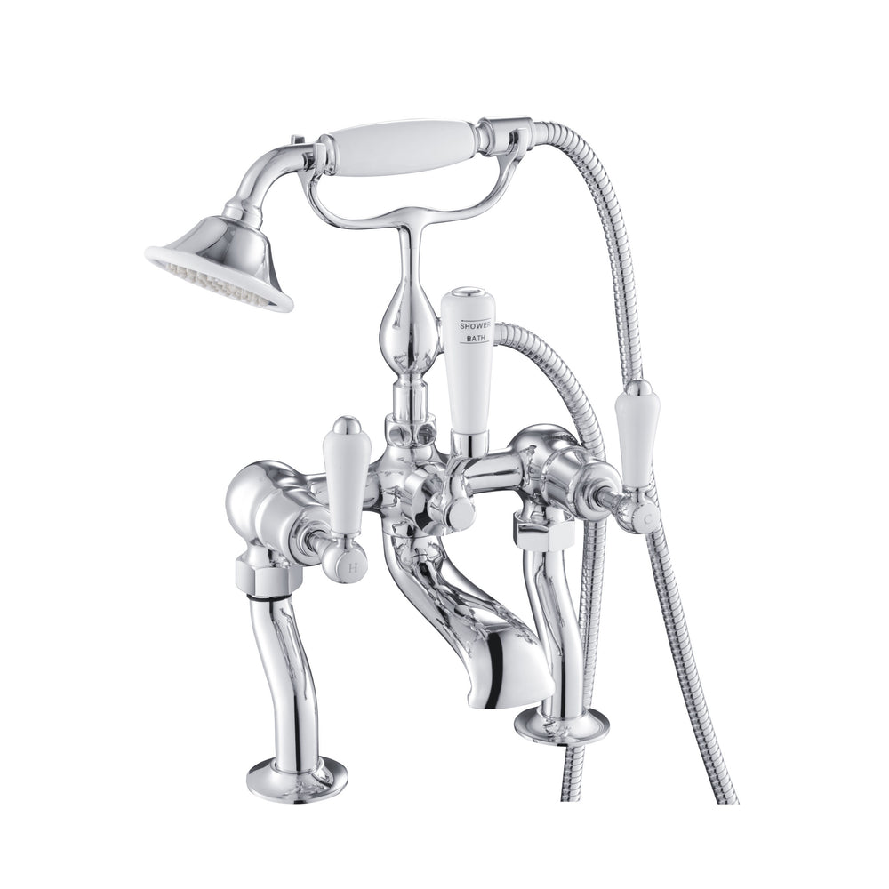 JTP Grosvenor Lever Bath Shower Mixer with Kit in Chrome