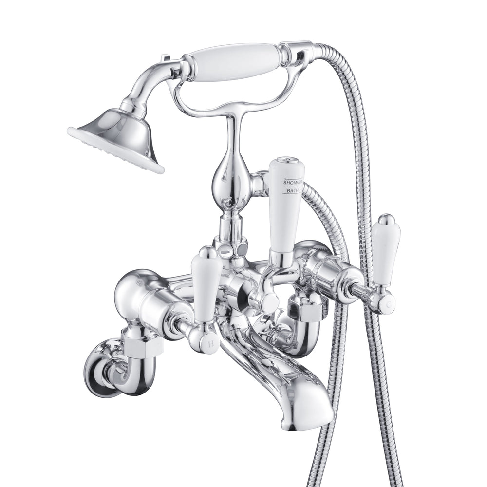 JTP Grosvenor Lever Bath Shower Mixer with Kit in Chrome