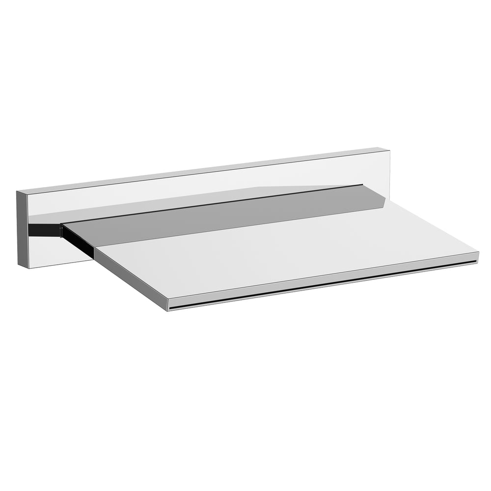 JTP Wall Mounted Cascade Overhead Shower in Chrome