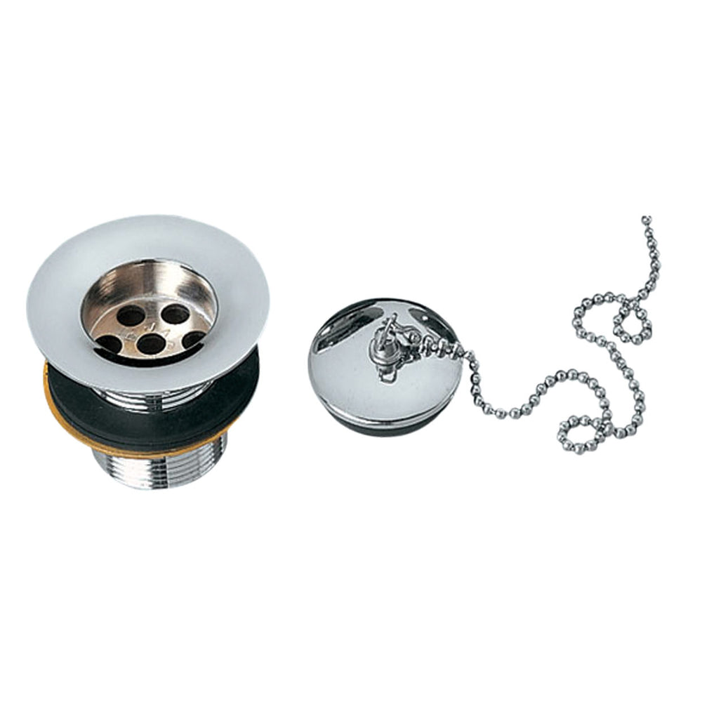 JTP Basin Waste with Chain and Plug in Chrome