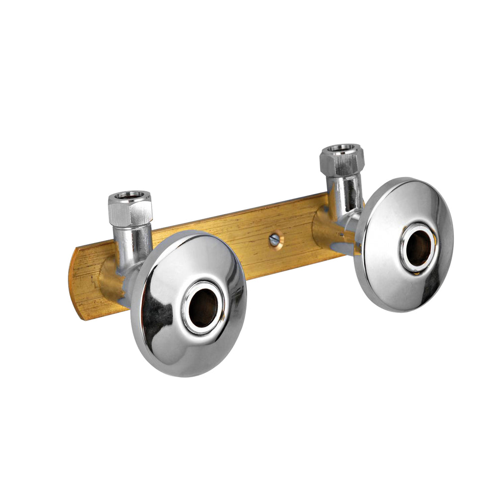 JTP Mounting System for Exposed Installation, 150mm Centres in Chrome
