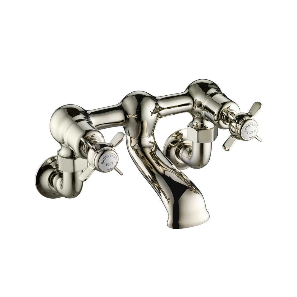 JTP Grosvenor Pinch Bath Filler in Polished Nickel
