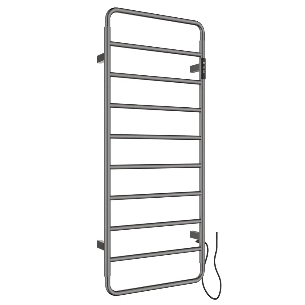 JTP Aero Electric Towel Radiator in Brushed Black