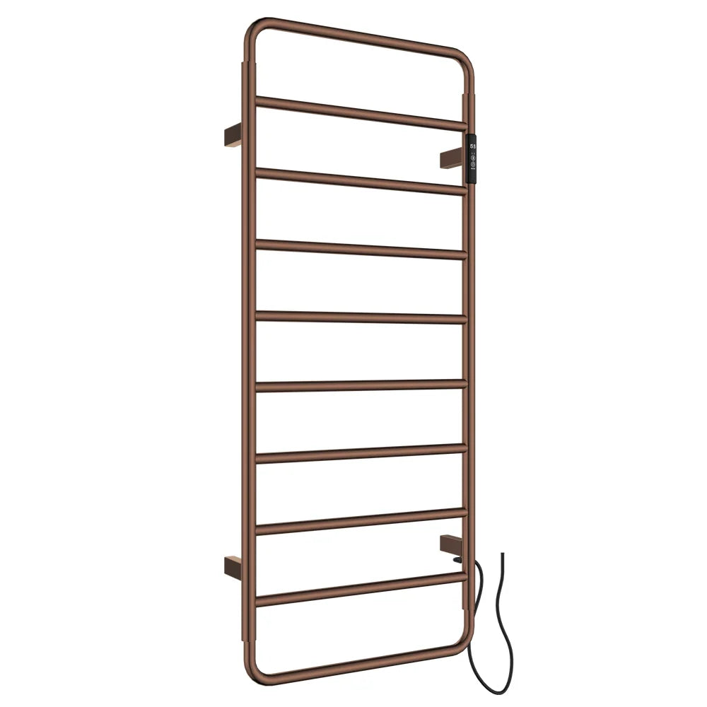 JTP Aero Electric Towel Radiator in Brushed Bronze