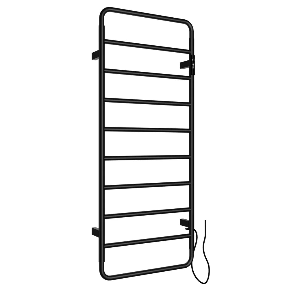 JTP Aero Electric Towel Radiator in Matt Black