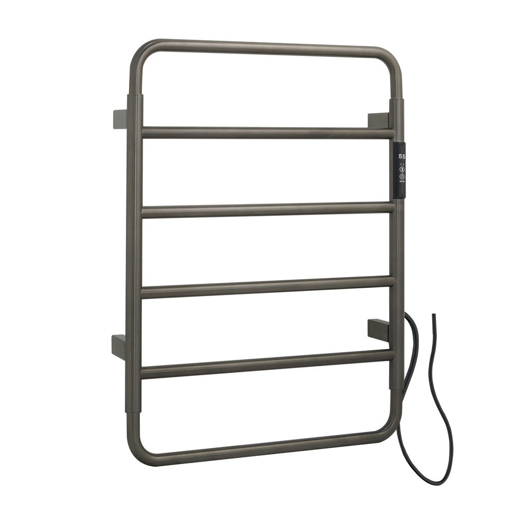JTP Aero Electric Towel Radiator in Brushed Black