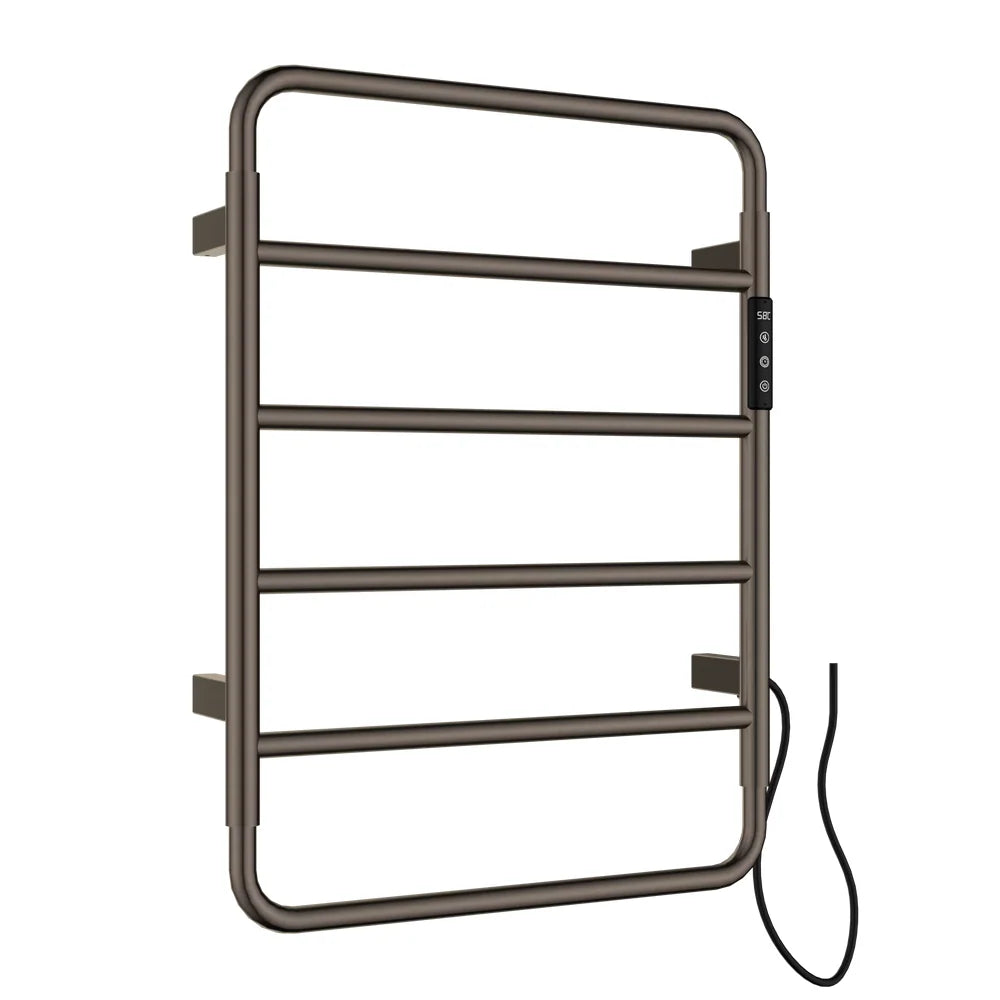 JTP Aero Electric Towel Radiator in Brushed Bronze