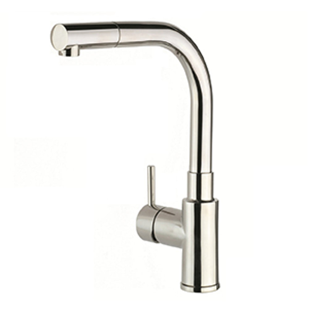 JTP Apco Single Lever Pull Out Kitchen Sink Mixer with Swivel Spout in Chrome