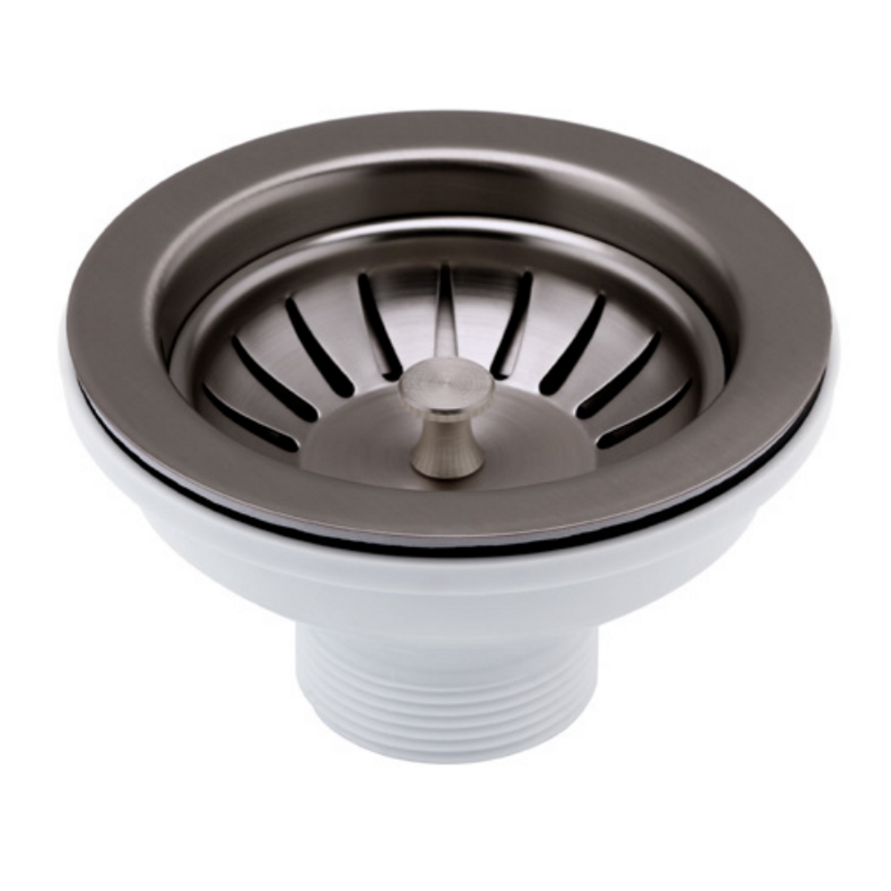 JTP Basket Strainer Waste in Brushed Black