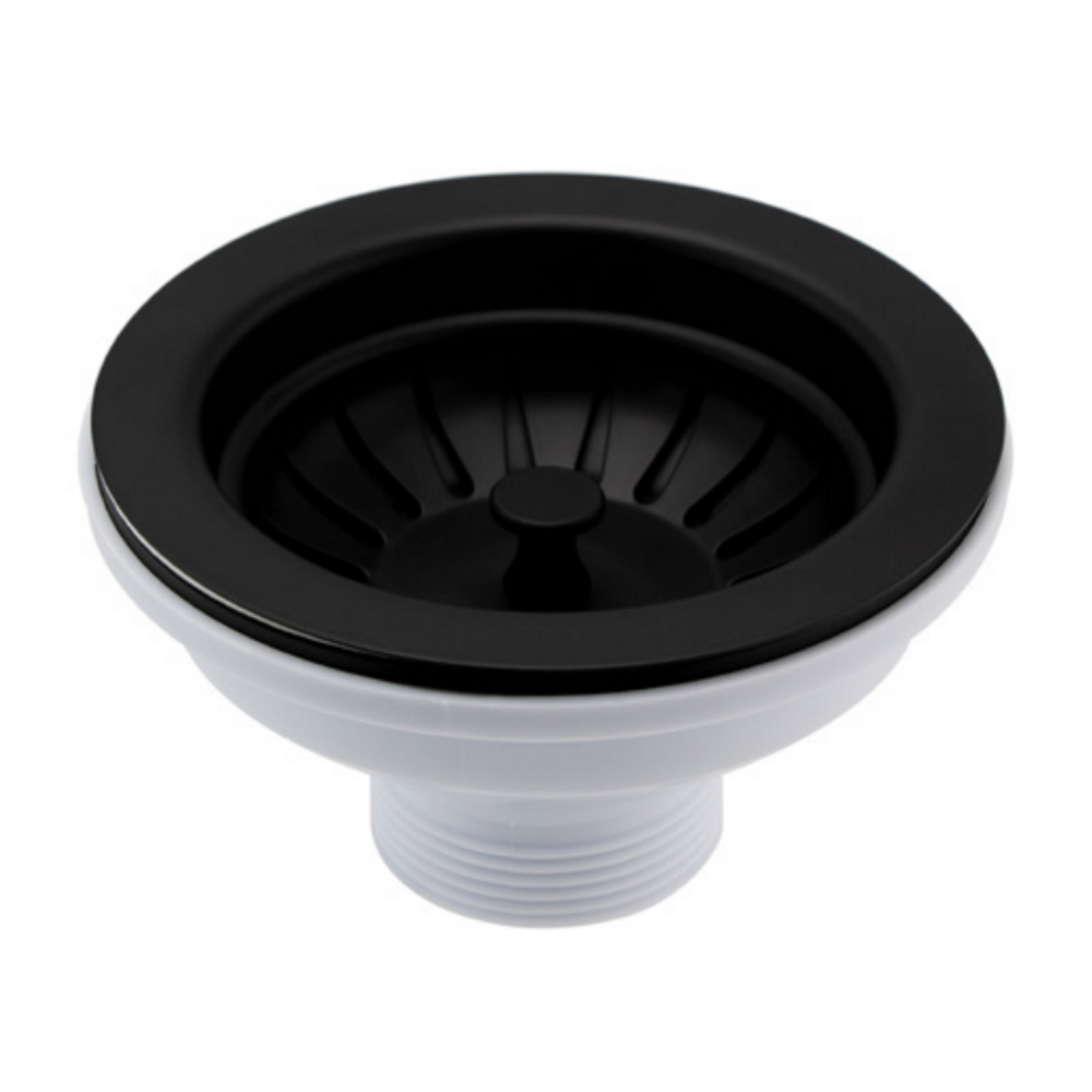 JTP Basket Strainer Waste in Matt Black