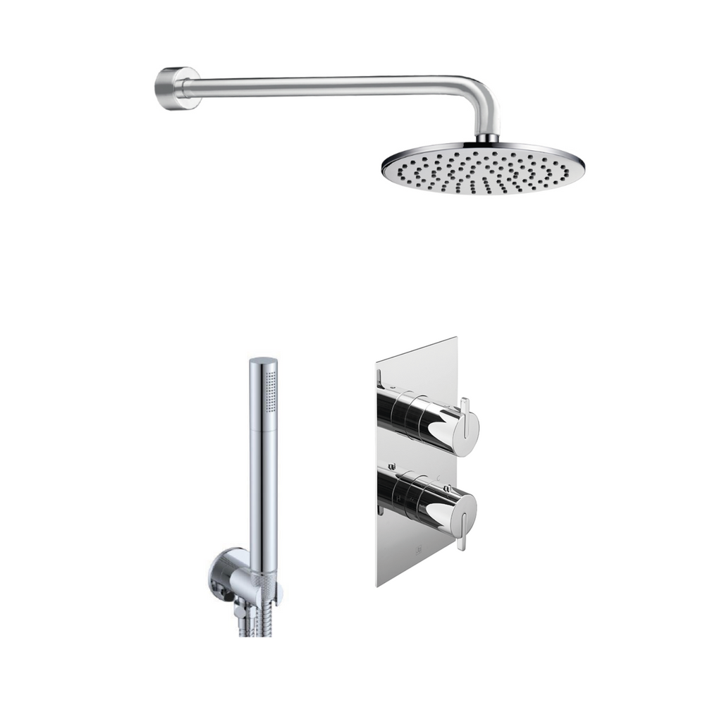 JTP Studio Kio 2 Outlet Concealed Shower Pack in Chrome