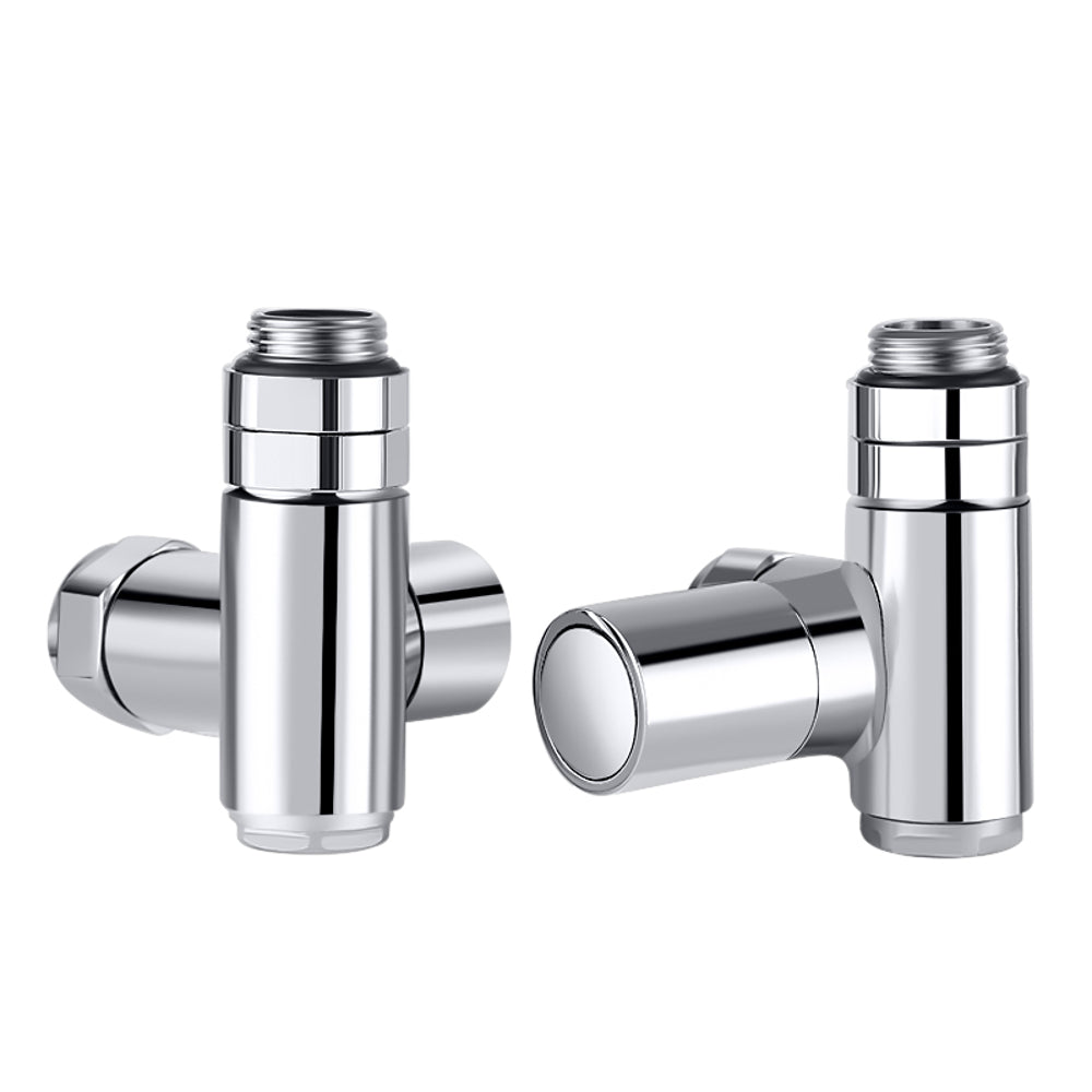 JTP Dual Fuel Radiator Valves (Pair) in Chrome