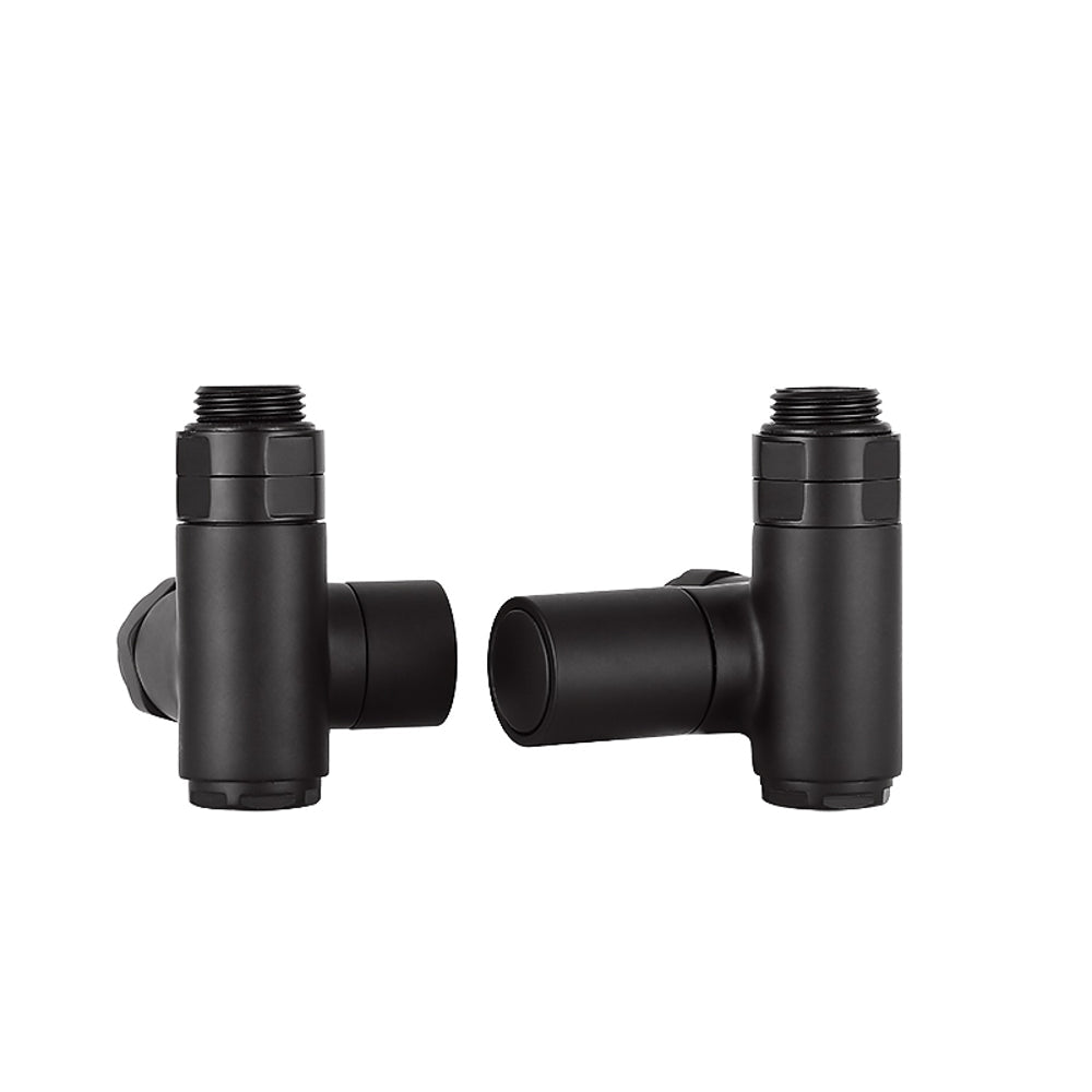 JTP Dual Fuel Radiator Valves (Pair) in Matt Black