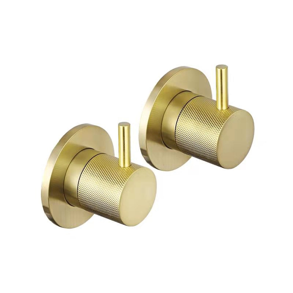 JTP VOS Wall Valves in Brushed Brass