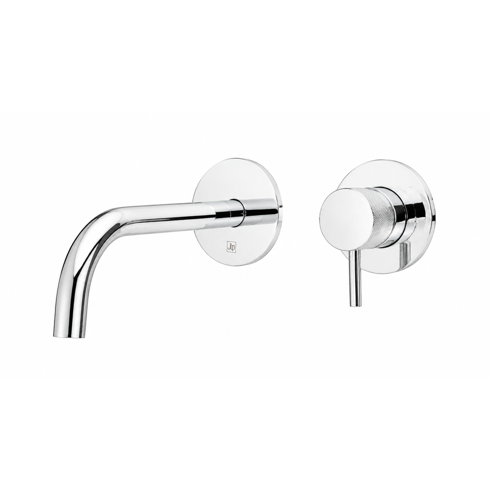JTP VOS Single Lever Wall Mounted Basin Mixer with Slim Spout in Chrome