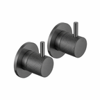 JTP VOS Wall Valves in Brushed Black