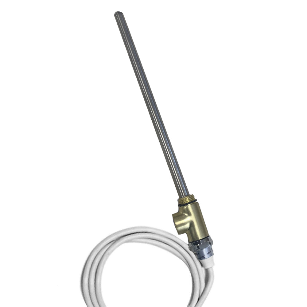 JTP Heating Element with T-Piece in Brushed Brass