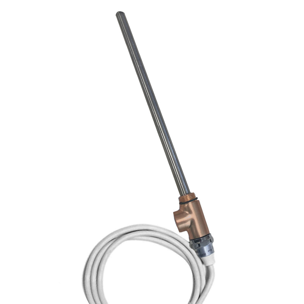 JTP Heating Element with T-Piece in Brushed Bronze