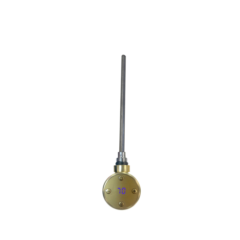 JTP Electric Thermostatic Heating Element in Brushed Brass