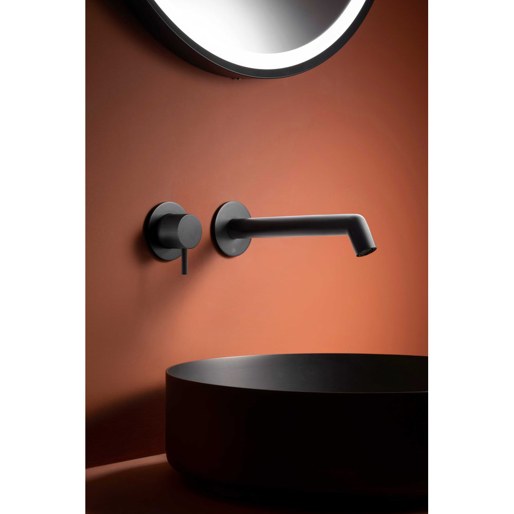 JTP EVO Wall Mounted Basin Mixer in Matt Black