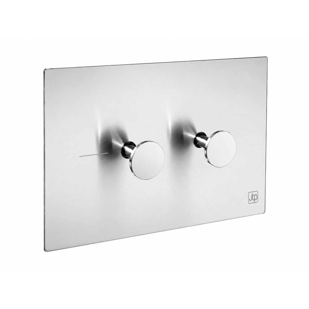 JTP Metal Pneumatic Exposed Button Flush Plate in Chrome