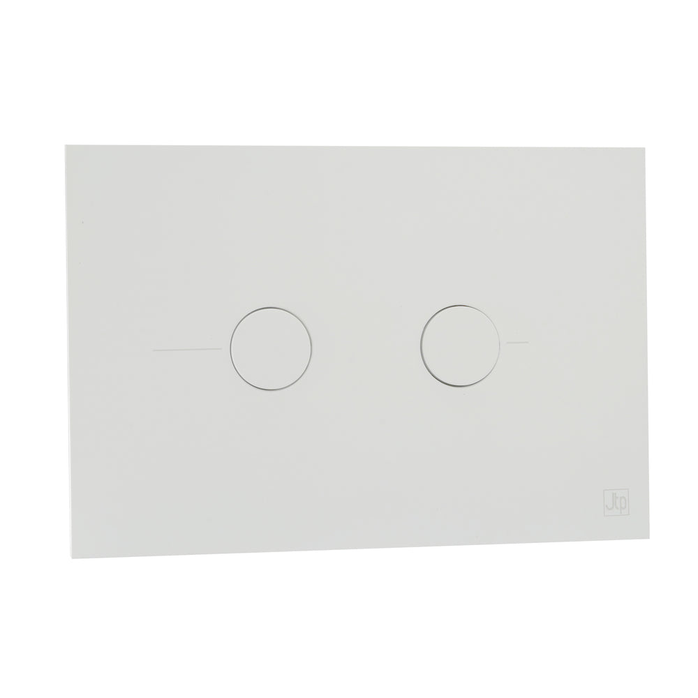 JTP Metal Pneumatic Flush Plate in Matt White