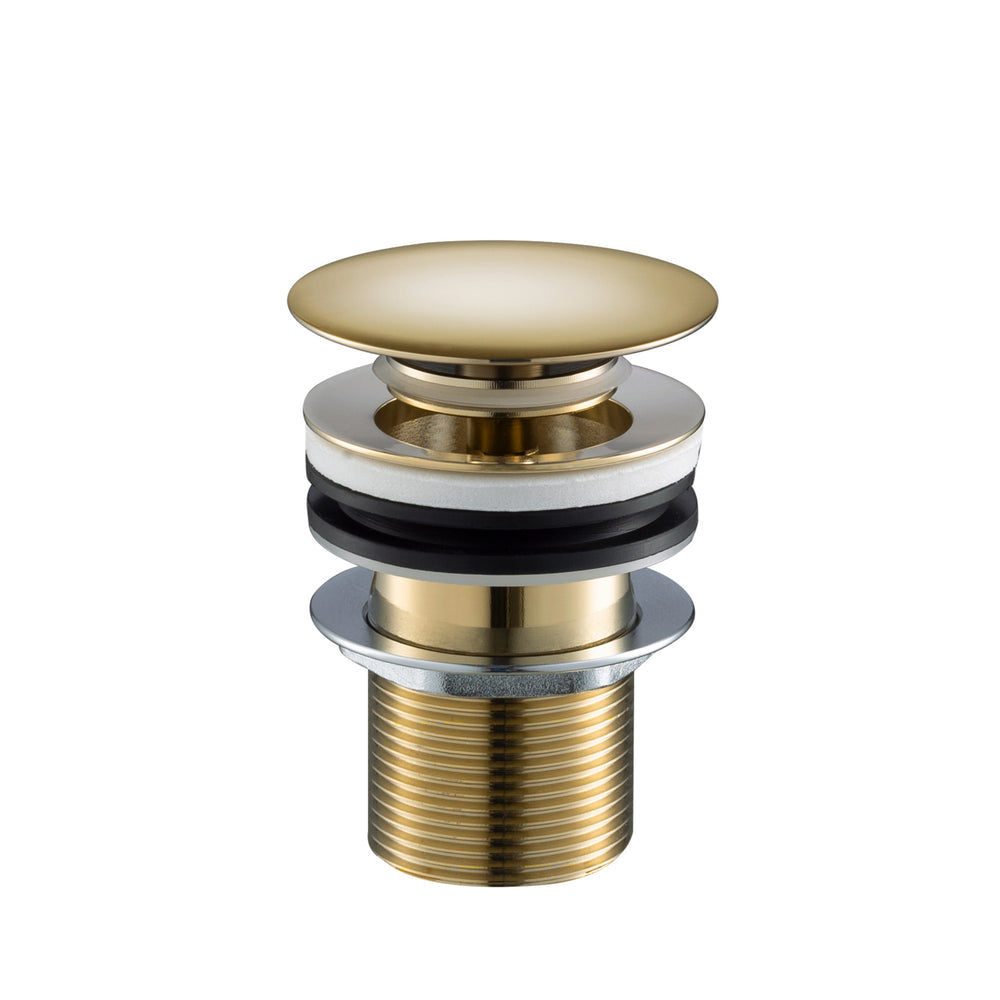 JTP Grosvenor Click Clack Basin Waste in Polished Gold