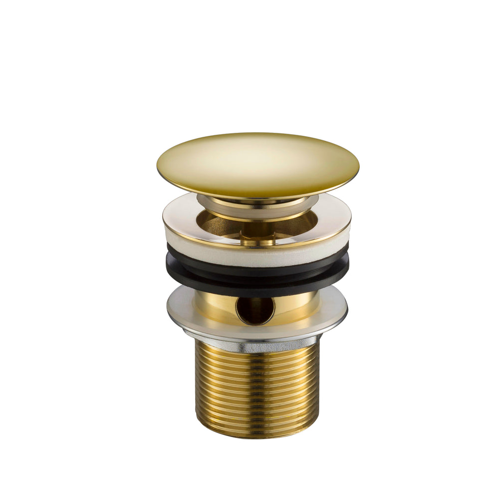 JTP Grosvenor Click Clack Basin Waste in Polished Gold