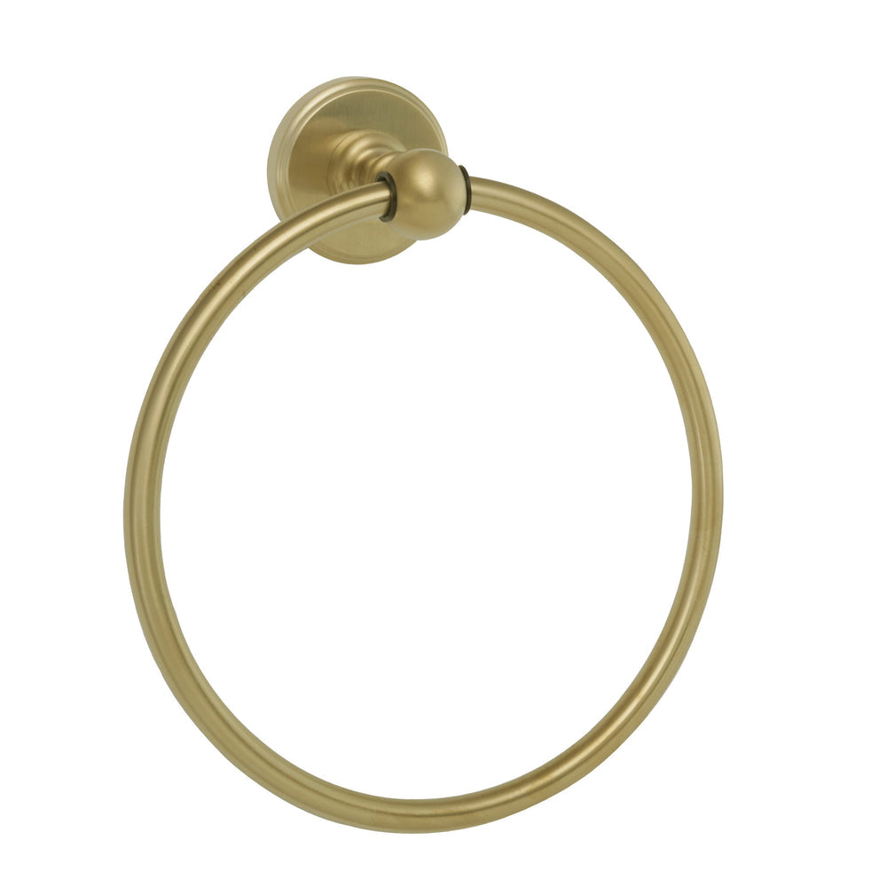 JTP Grosvenor Towel Ring in Brushed Brass