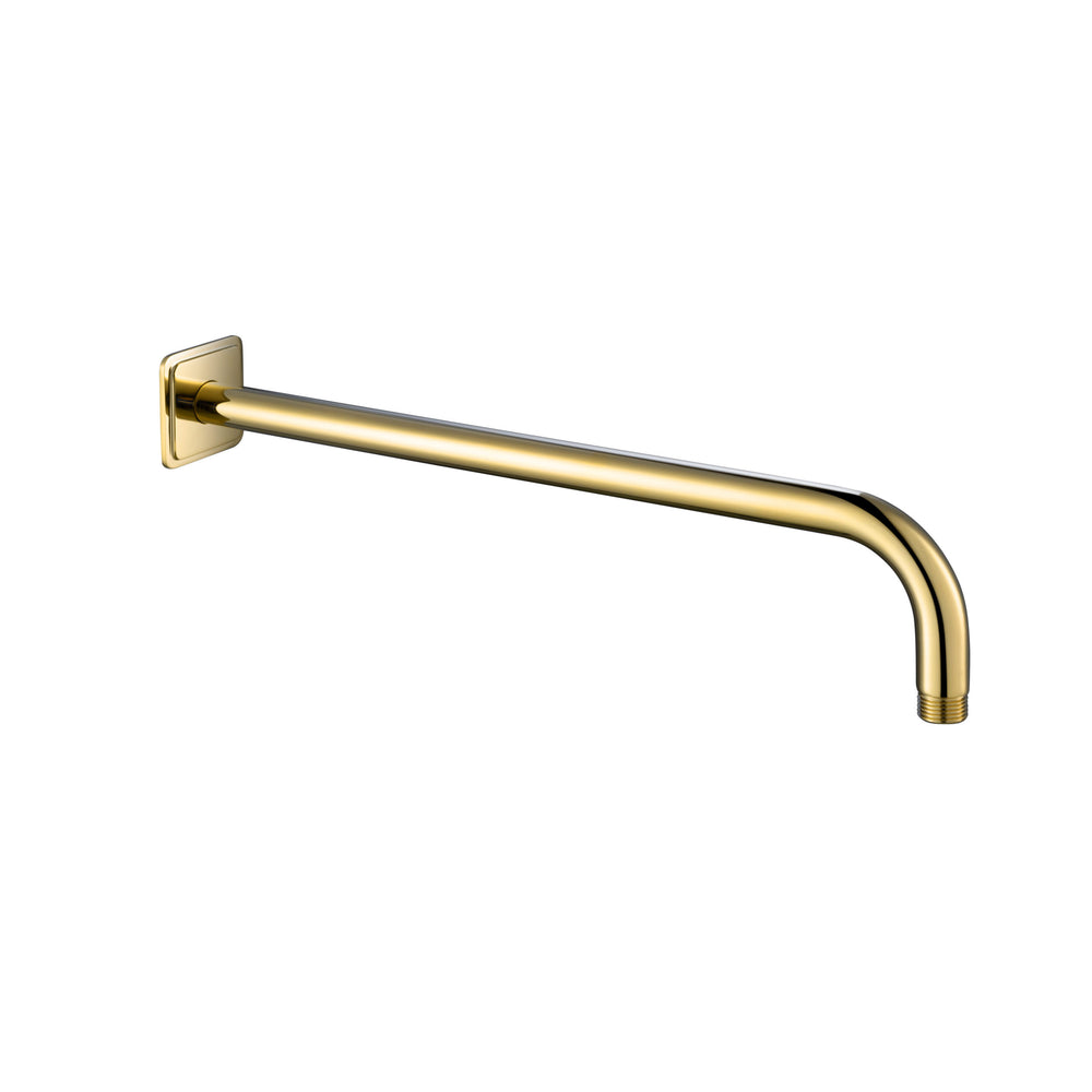 JTP Grosvenor Traditional Wall Shower Arm 400mm in Polished Gold
