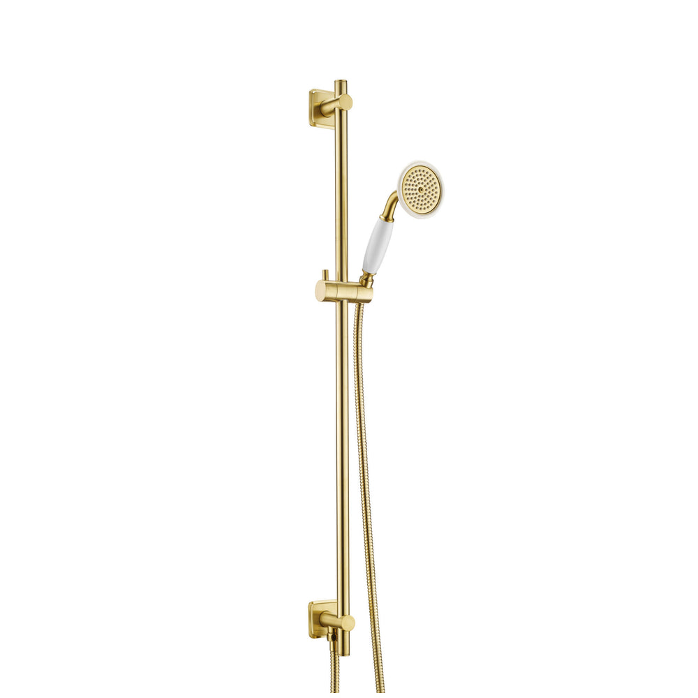 JTP Grosvenor Traditional Slide Rail Kit with Bottom Outlet in Brushed Brass