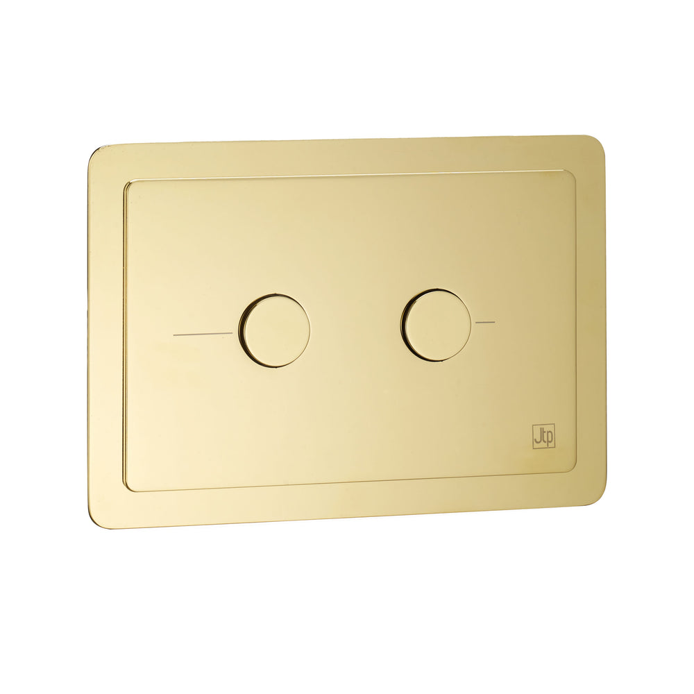 JTP Grosvenor Metal Pneumatic Flush Plate in Polished Gold