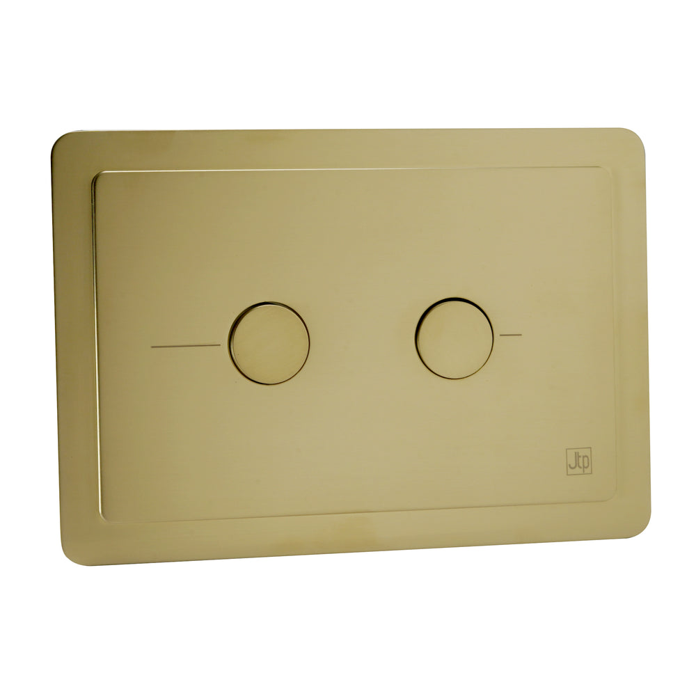 JTP Grosvenor Metal Pneumatic Flush Plate in Brushed Brass