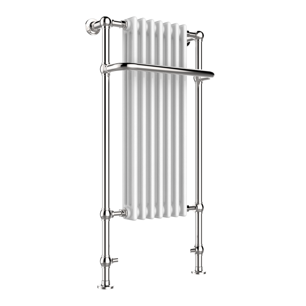 JTP Grosvenor Floor Standing Traditional Towel Radiator in Chrome