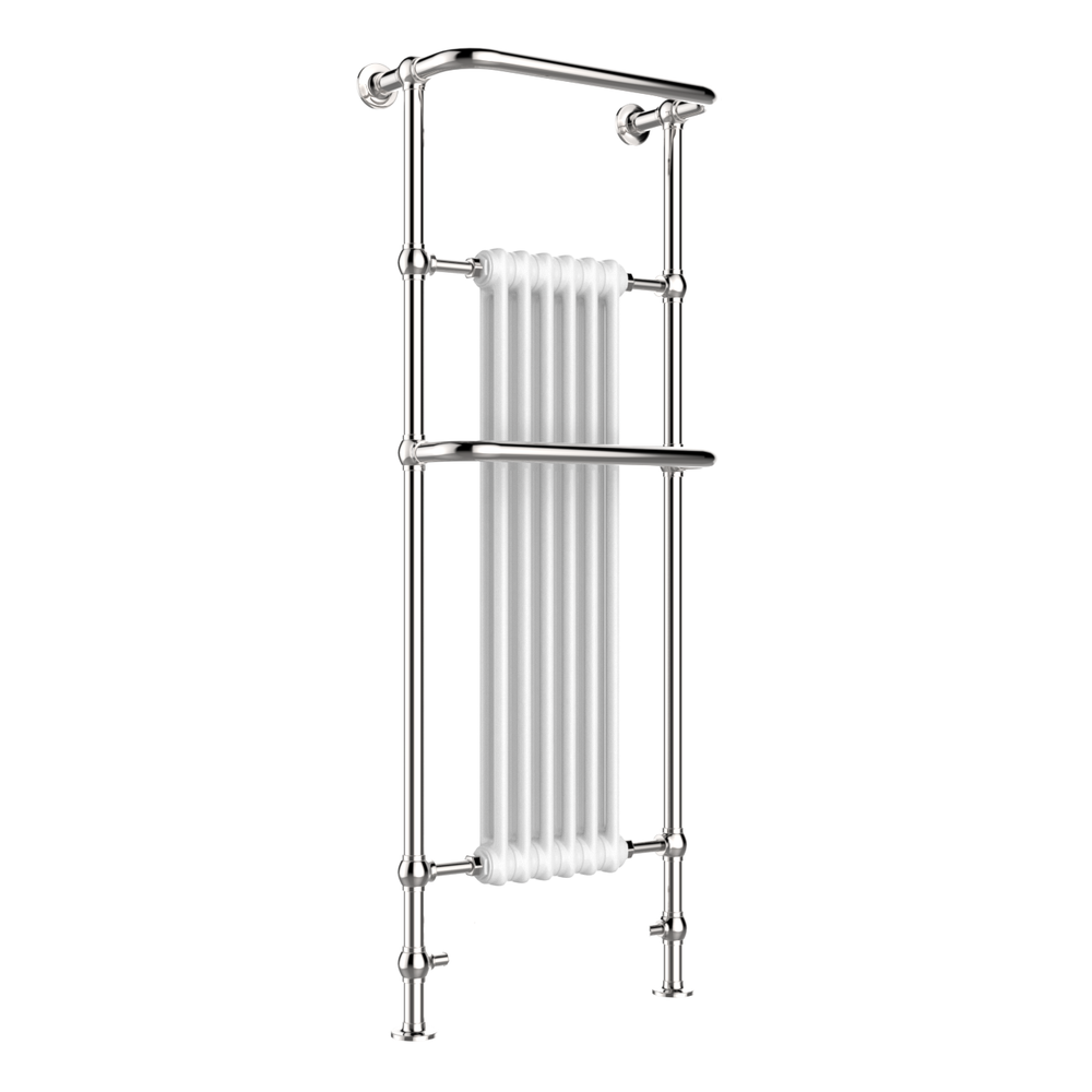 JTP Grosvenor Floor Standing Traditional Towel Radiator in Chrome