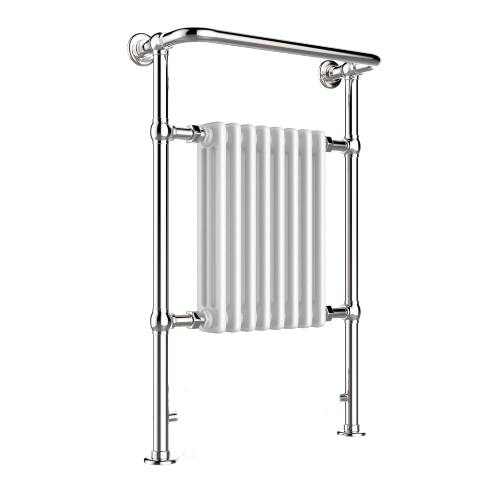 JTP Grosvenor Floor Standing Traditional Towel Radiator in Chrome