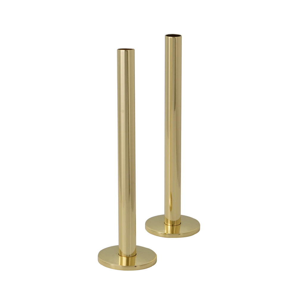 JTP Pipe and Flange Set for Radiator Valves in Polished Gold