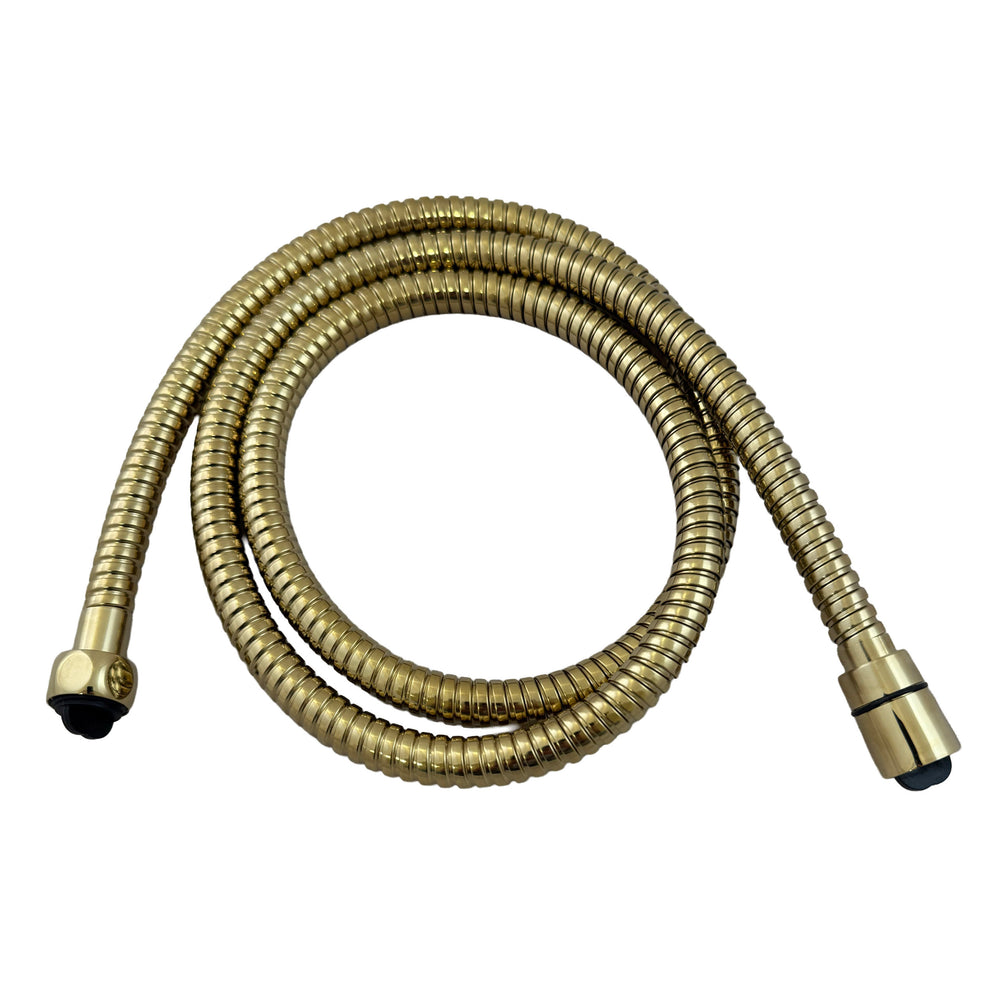 JTP VOS Metal Shower Hose 1.5m in Polished Gold