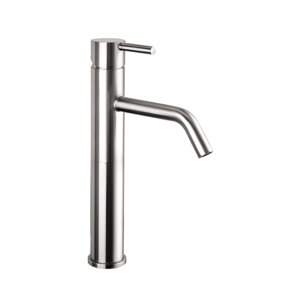 JTP INOX Tall Single Lever Basin Mixer in Stainless Steel