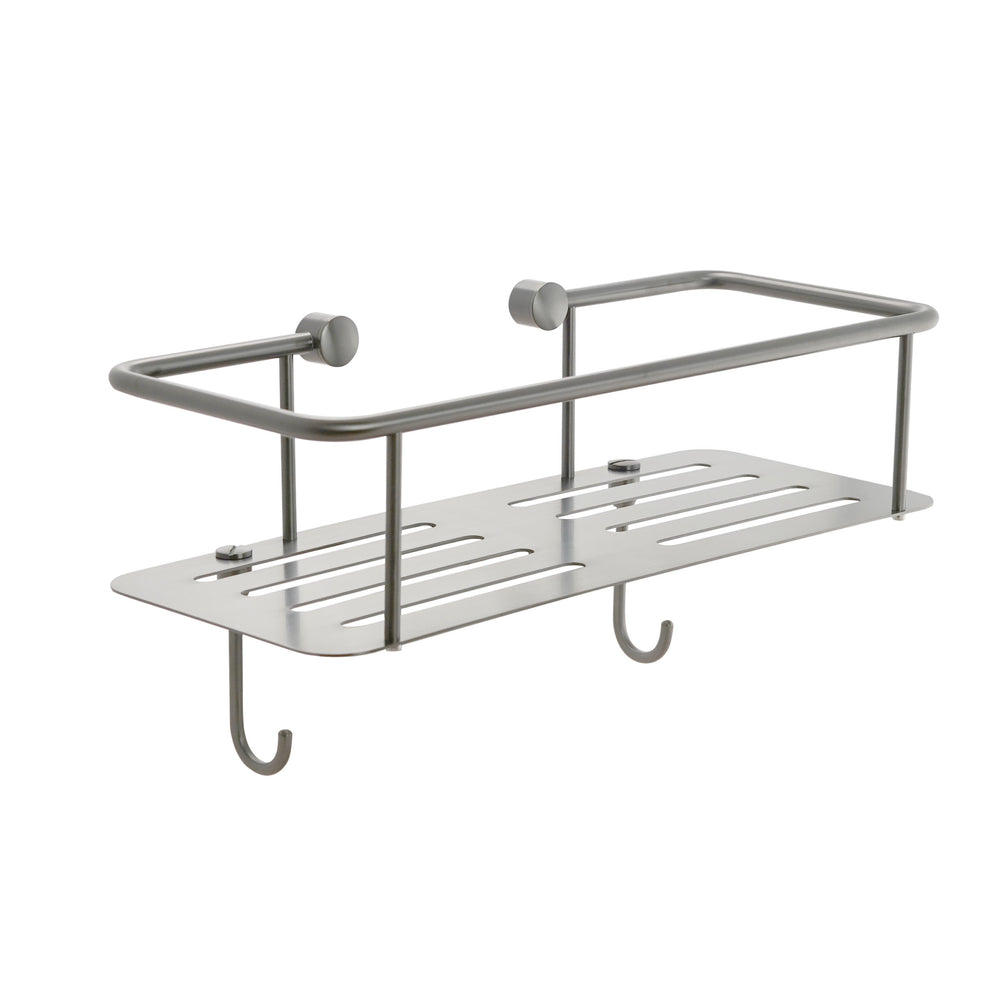 JTP Square Shower Basket in Stainless Steel
