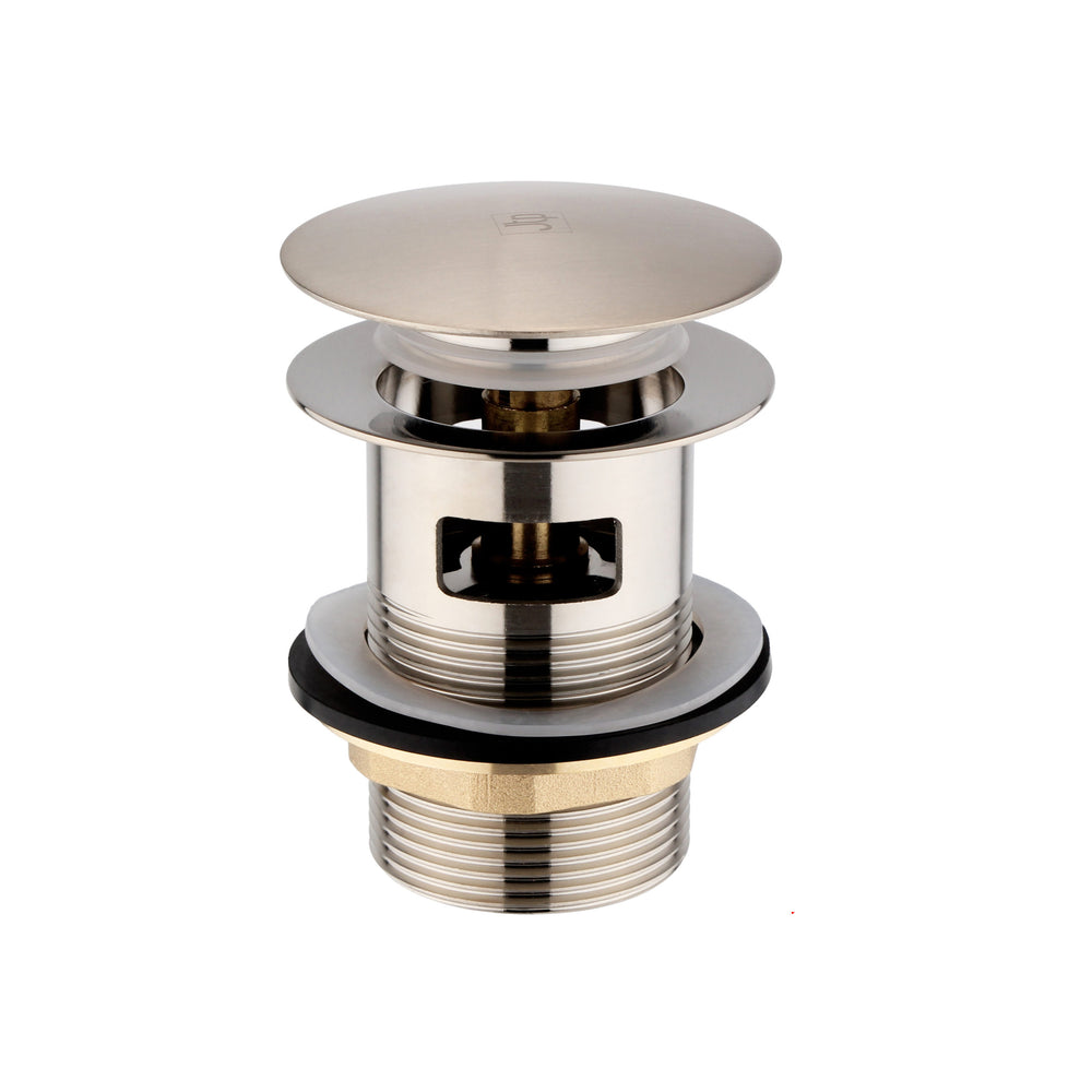 JTP Click Clack Bath Waste for Freestanding Baths with Encapsulated Overflow in Stainless Steel