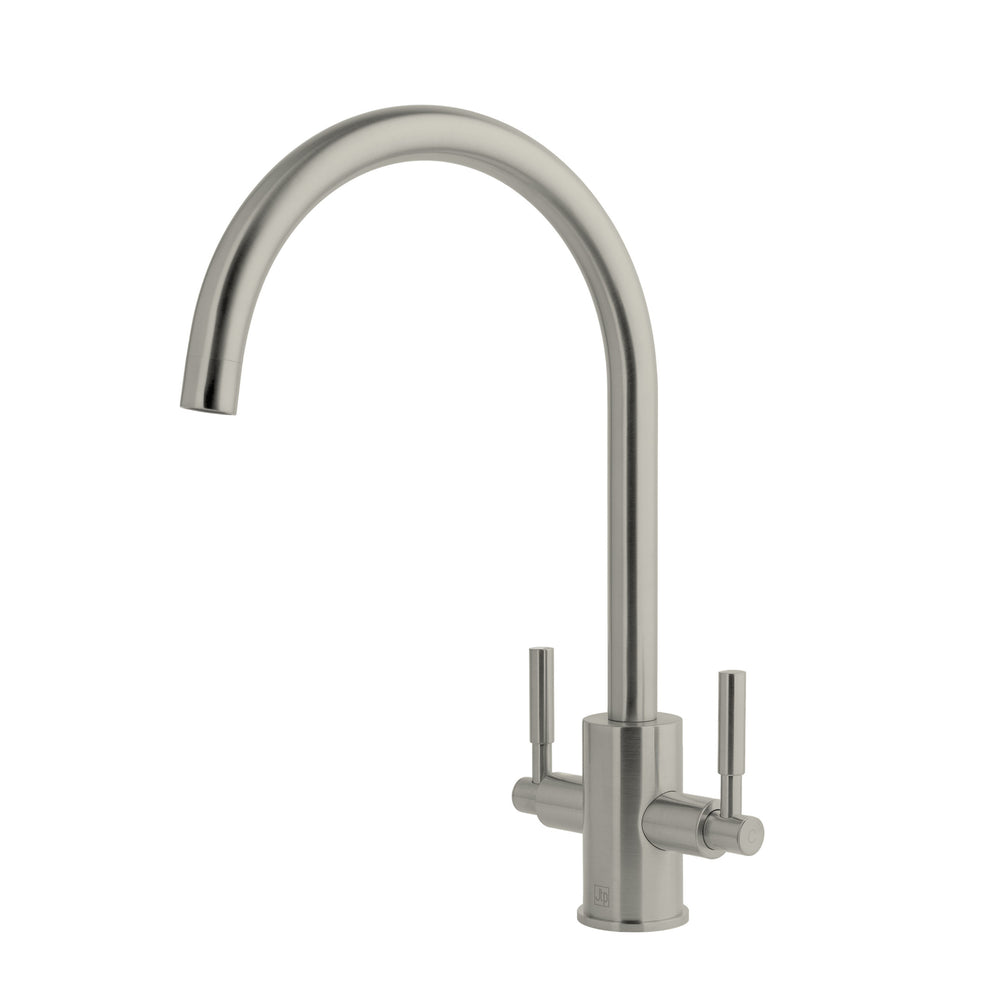 JTP Newbury Kitchen Sink Mixer with Swivel Spout in Stainless Steel