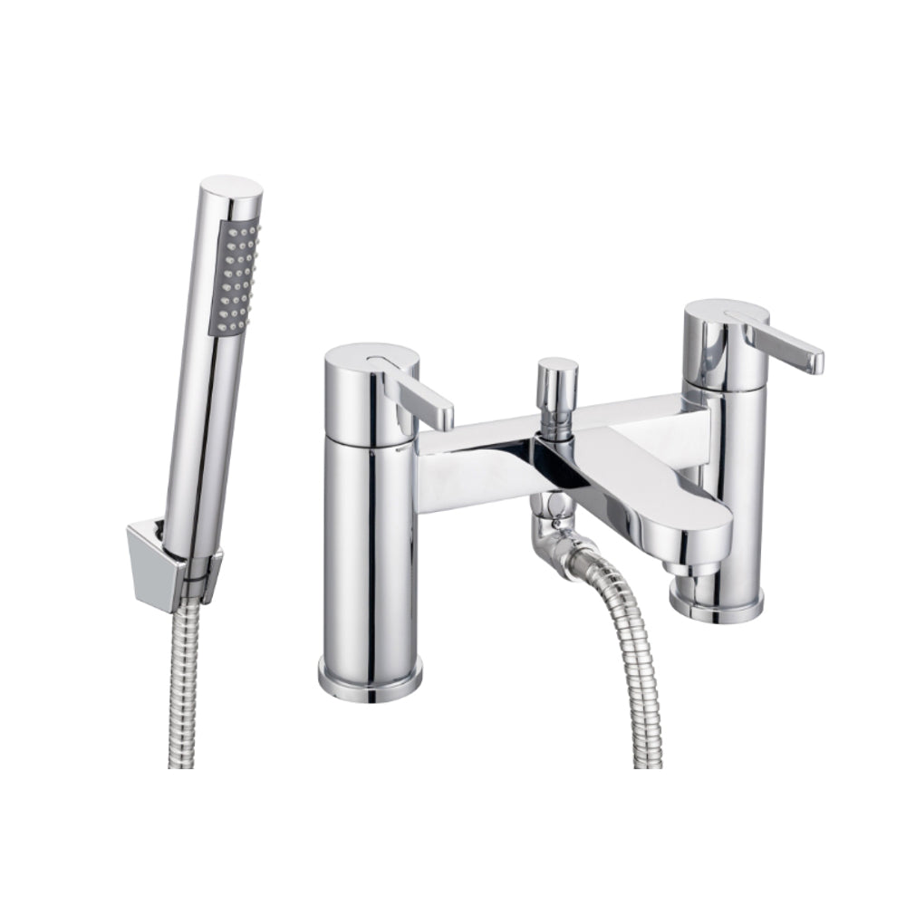 JTP Studio Kio Bath Shower Mixer with Kit in Chrome