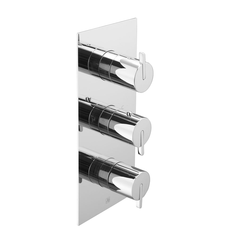 JTP Studio Kio 2 Outlet Thermostatic Concealed Valve 690 in Chrome