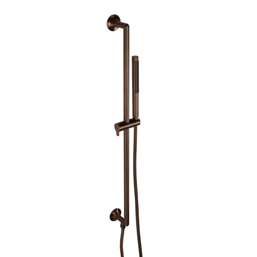 JTP KONO Slide Rail with Pencil Shower Handle and Hose in Brushed Bronze
