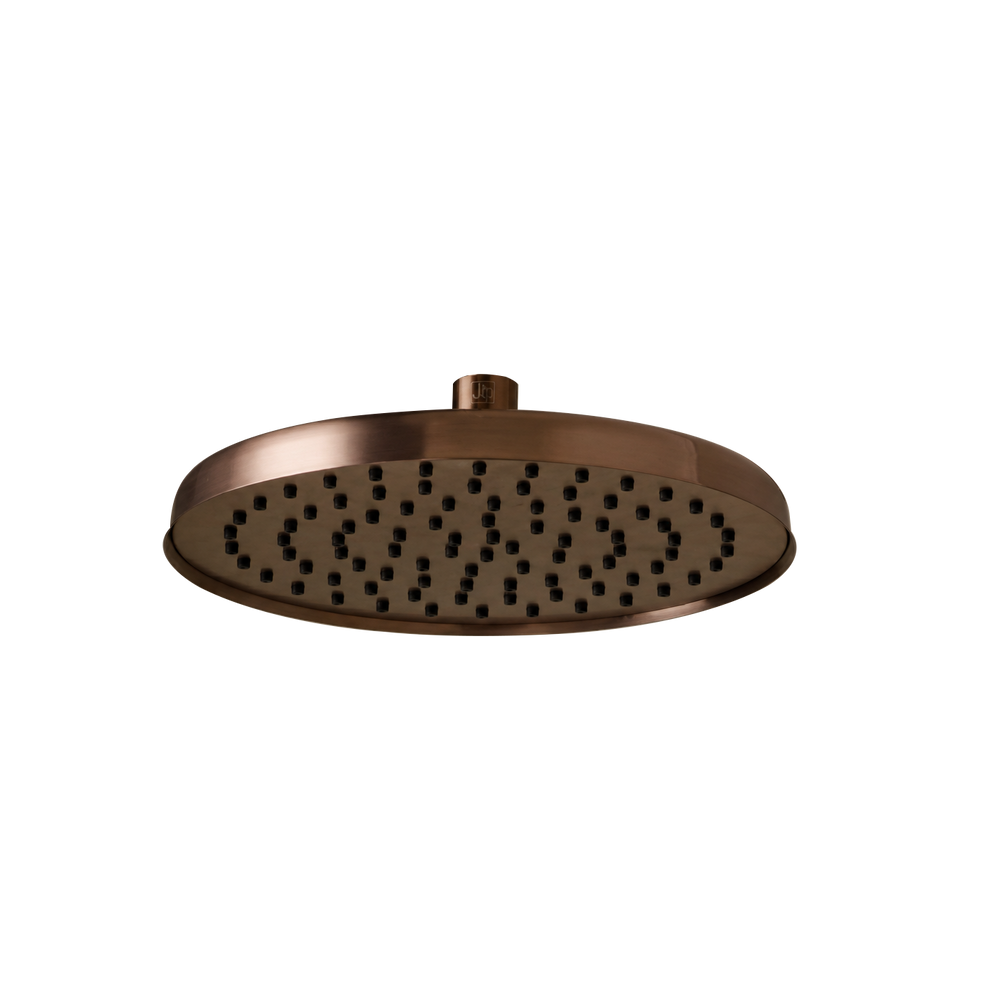 JTP KONO Round Shower Head 260mm in Brushed Bronze