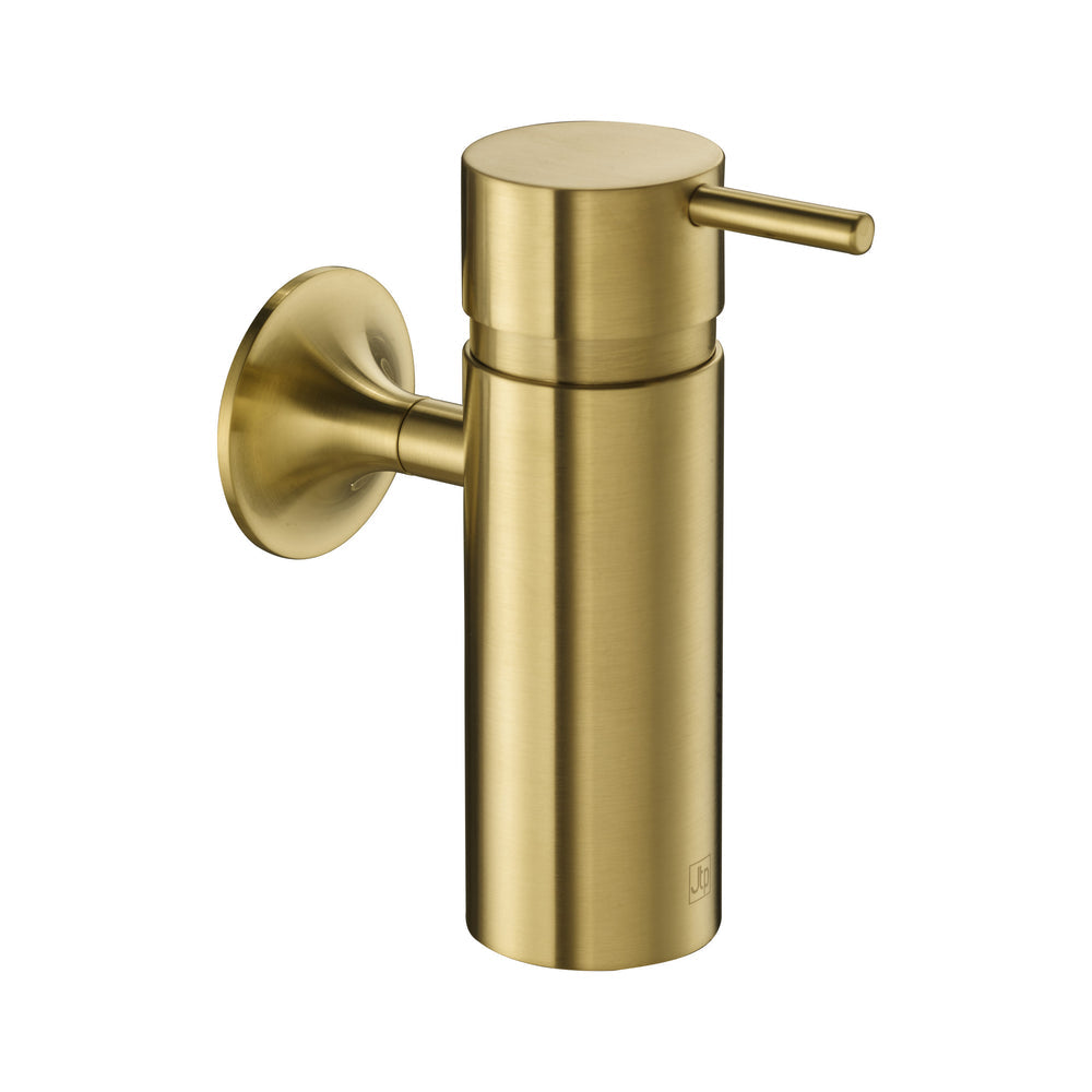 JTP KONO Wall Mounted Soap Dispenser in Brushed Brass